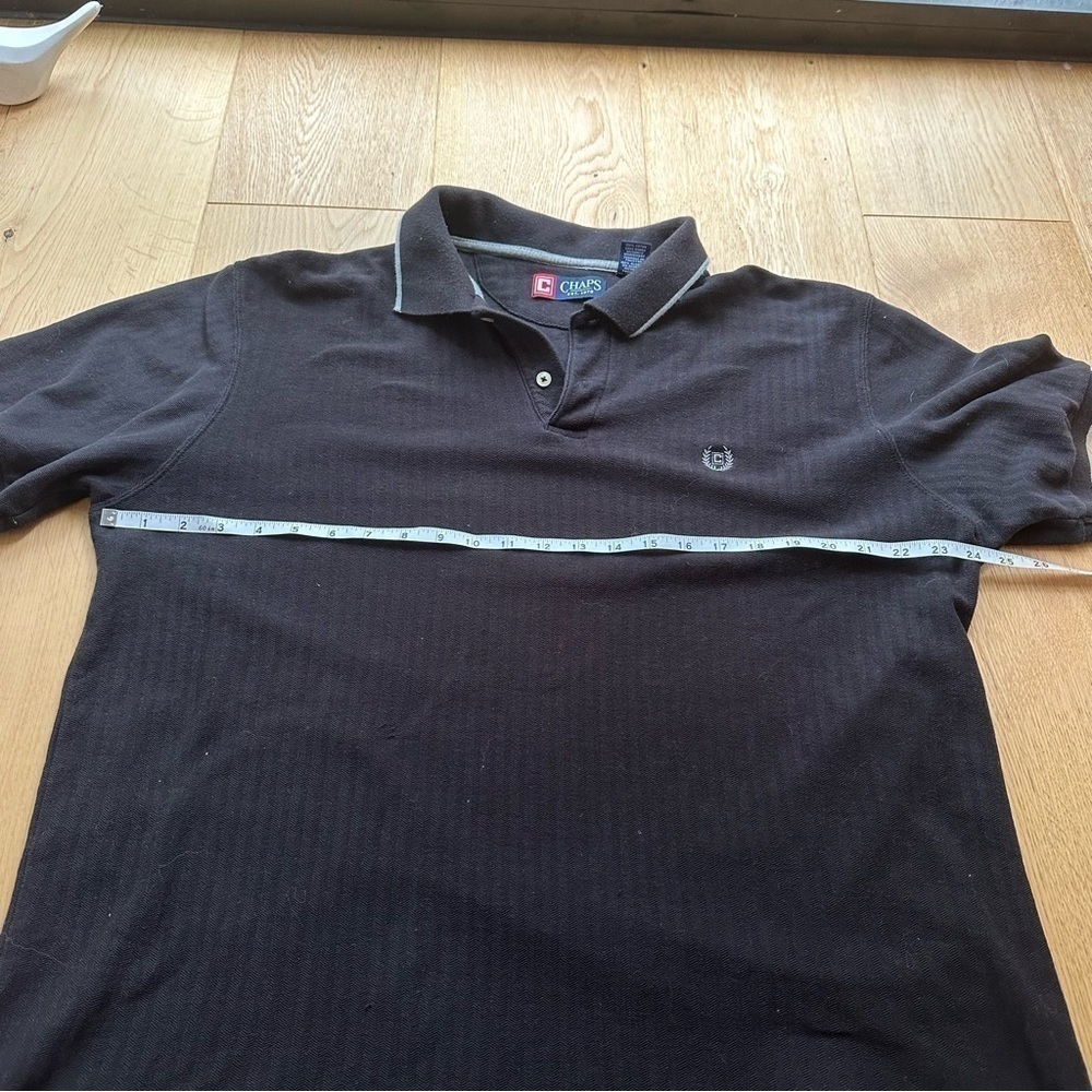 CHAPS BLACK SHIRT SLEEVE POLO - XL - Picture 9 of 14